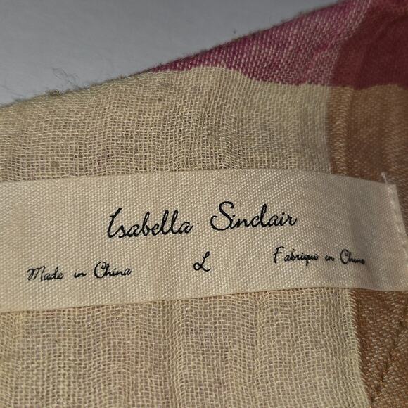 Isabella Sinclair Womens Large Top patchwork Plaid Colorful Boho Chic Casual - Picture 2 of 10